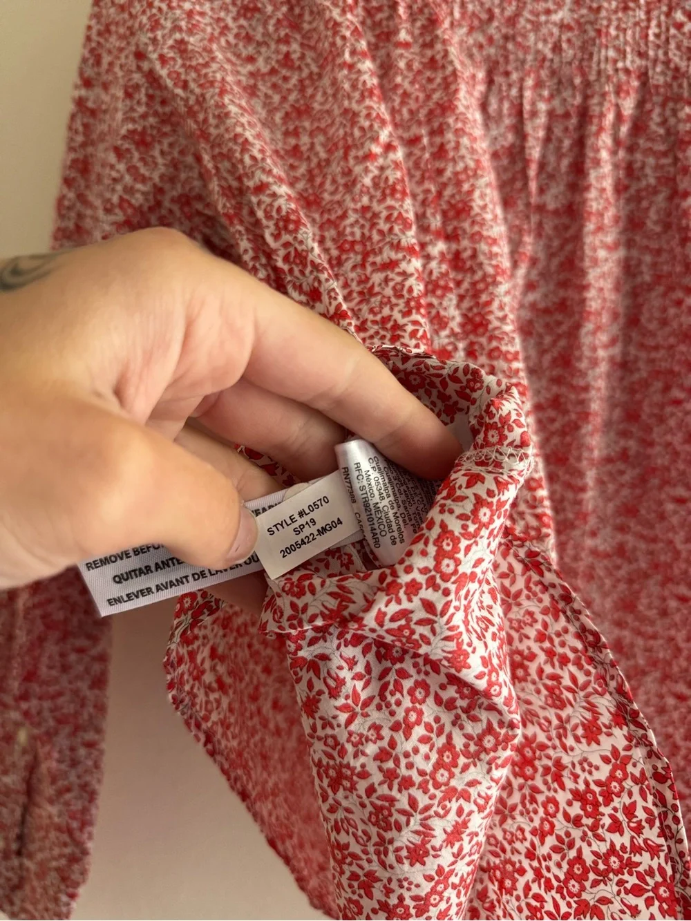 NWT J.Crew x Liberty floral blouse pink 8
